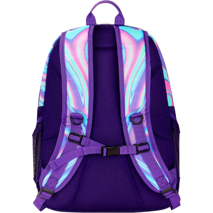 Рюкзак Choco Mocha для підлітків, Tie Dye, для подорожей та школи, 18 дюймів (фіолетовий блиск)