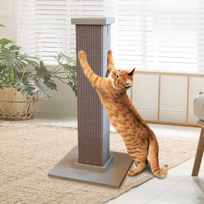 SmartCat Pioneer Pet Ultimate Cat Scratching Post, Grey, 32 Inch (Pack of 1)