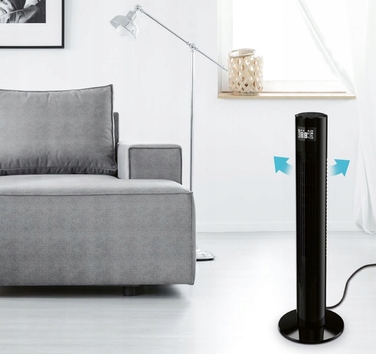 Колонний вентилятор SilverCrest Smart Home, чорний
