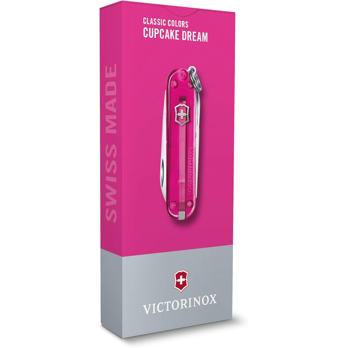 Мультитул Victorinox Classic SD: Швейцарський ніж, 7 функцій, з пилочкою для нігтів (Cupcake Dream)