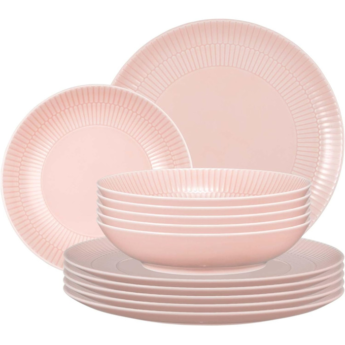 Сервіз Seltmann Weiden Amina білий (рожевий) 12-ти частинний