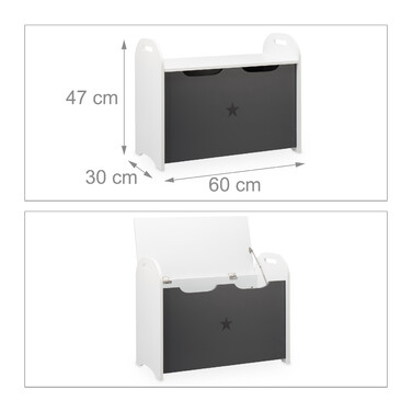 Relaxdays Toy Chest for Children