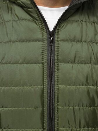 Чоловіча степкова жилетка OZONEEE з капюшоном, без рукавів, спортивна, для активного відпочинку, розмір M, зелена