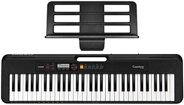 Клавішний синтезатор Casio CT-S200BK CASIOTONE з 61 клавішею та автокомпаньйоном, чорний, багатокольоровий