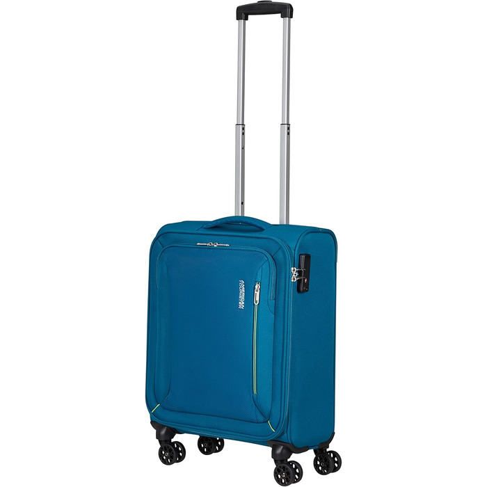 Валіза American Tourister Hyperspeed 80 см, розширювана, 109/116 л, бірюзова, з 4 колесами-спінер