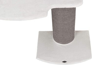 TRIXIE Cat Tree Acadia 160 cm in white/grey – multi-level cat tree with cosy lounging areas and wall mounting, comfortable & stable – 44073