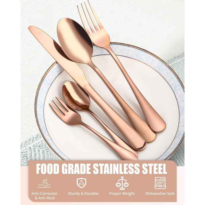 Набір столових приборів на 12 осіб, 60 предметів, чорний, з нержавіючої сталі, блискучий, для дому, вечірки, ресторану, сумісний з посудомийною машиною