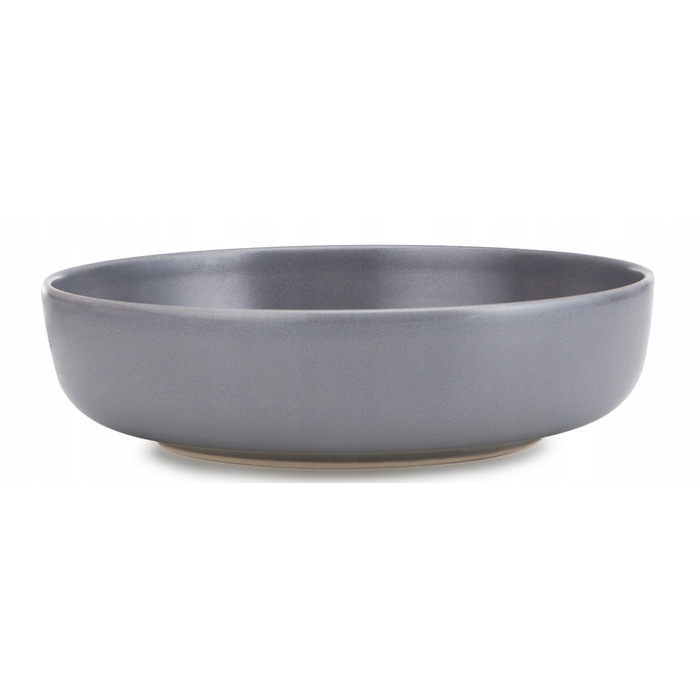 Обідній сервіз Konsimo Victo, сіра кераміка, круглий, 18 предметів