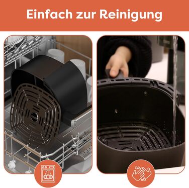 Фритюрниця повітряна CIARRA з цифровим дисплеєм, 5 л, без олії, антипригарне покриття, 8 режимів приготування