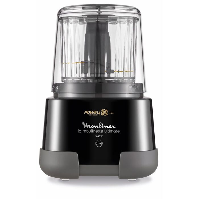 Подрібнювач кухонний Moulinex La Moulinette Ultimate 1000 Вт, 5 функцій, чорний (DP810810)