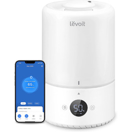 Зволожувач повітря LEVOIT 3L з верхнім наповненням, 19dB, 360° поворотний носик, охолоджувальний туман, 25 годин, аромадифузор для дитячої кімнати, спальні, рослин, автоматичне вимкнення, Smart