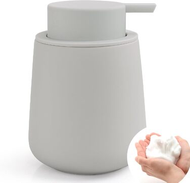 Дозатор для миючого засобу BosilunLife 350 мл - Наповнюваний, велика кнопка, стильний, антиковзкий, BPA-free для кухні та ванної кімнати