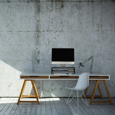 Relaxdays Monitor Stand with Additional Storage
