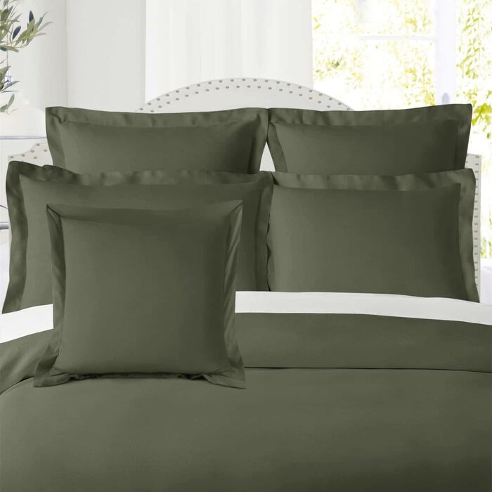 Nestle Soft Pillowcases, 2-Pack, Double Brushed Microfiber Pillowcases, Hotel Style, Premium Bed Pillowcases, with 1.5 inch (3.8 cm) Decorative Flange, Queen Size Bed 20