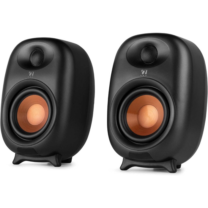 Audizio RS80 HiFi Bluetooth гучномовець, 160 Вт, студійний монітор | Яскравий звук | DSP | 40Hz-20kHz | RCA | USB колонки для ПК, ідеальні для геймерів та меломанів - сірий