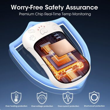 Електричні грілки для рук, 2 шт. 6000mAh, акумуляторні, багаторазові, для активного відпочинку, полювання, гольфу, кемпінгу, теплий подарунок для жінок, чоловіків, дітей, бежевий