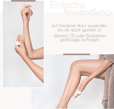 Суха щітка для тіла Lampox®: масажна, для пілінгу, покращує лімфодренаж, проти целюліту