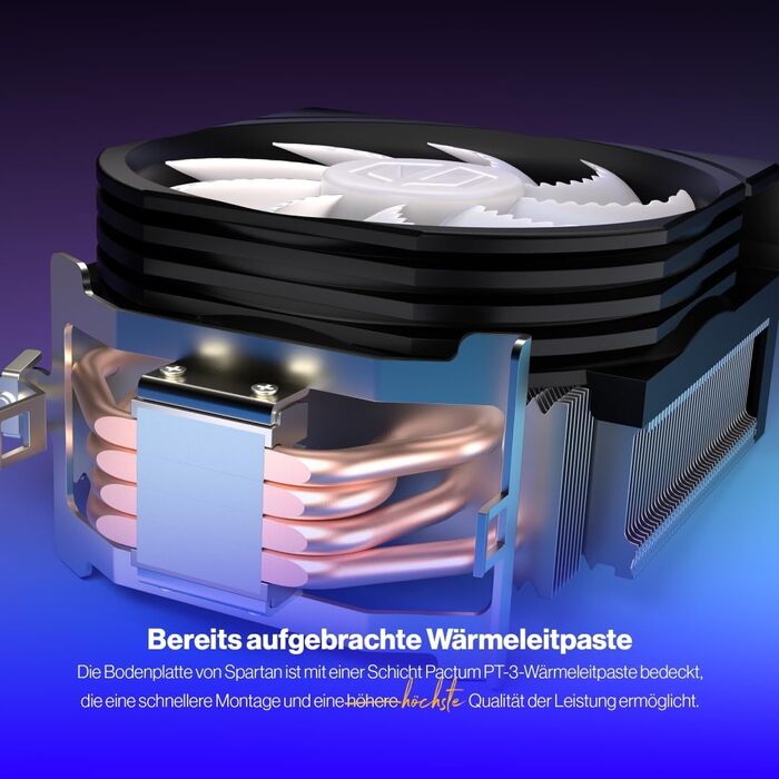 Система охолодження CPU Endorfy Spartan 5 Max ARGB: сумісна з AM4, AM5, LGA1700, LGA1200, LGA1150, з вентилятором 120 мм