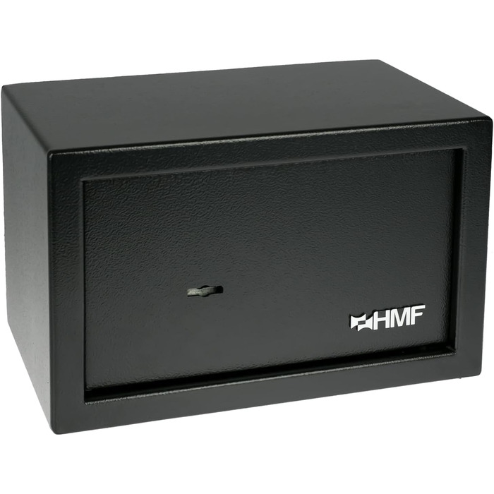 Меблевий сейф HMF 49200-02 Safe Tresor з ключем, чорний, 31x20x20 см