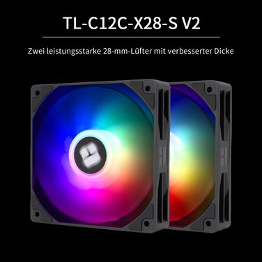 Кулер для процесора Thermalright Peerless Assassin 120 VISION MAX ARGB Black, 2 вентилятори TL-K12 PWM, 5