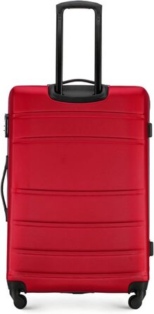 ЧемоданWITTCHEN Globe Line: ручна поклажа, трівалi, ABS, 4 колеса, кодовий замок, телескопічна ручка, червоний, розмір S | Підходить для Lufthansa, Eurowings, Ryanair, Condor, Discover Airlines