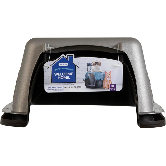 Клітка для собак та котів Petmate, пластикова, одностулкова, з фронтальним доступом, зелена, розмір L (61 x 37 x 43 см)