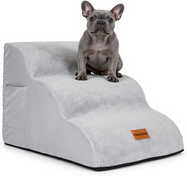 Східці для собак Pawesome: 3 сходинки, 40 см, для маленьких собак та котів, миються