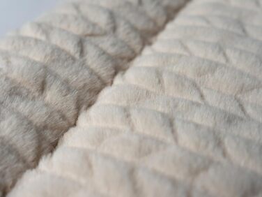 TrendPet Лежанка для собак і котів, двостороння, з підкладкою, 90x65 см, бежева