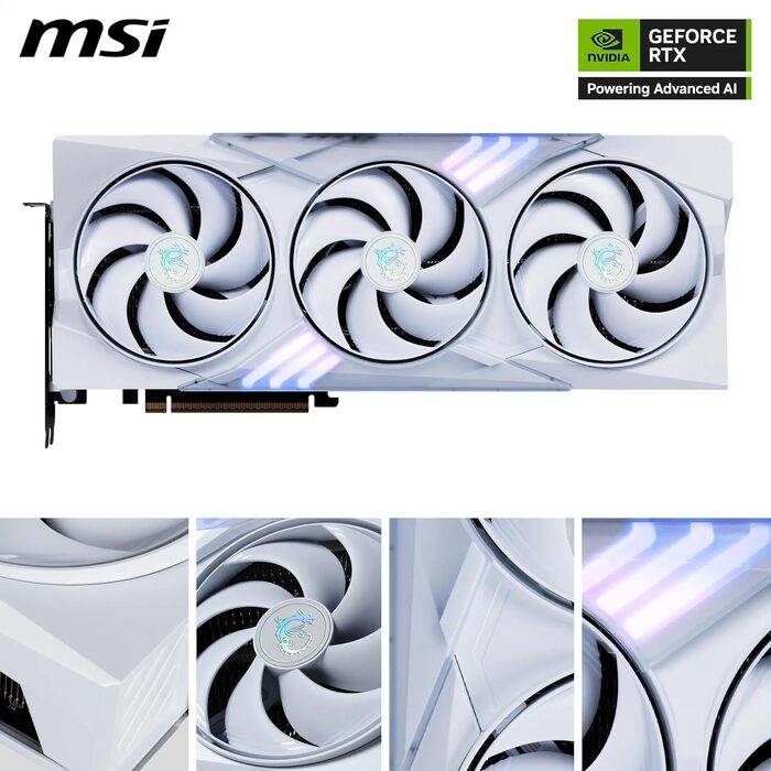 Відеокарта MSI GeForce RTX 5070 GAMING TRIO OC WHITE 12GB GDDR7, PCIe 5.0
