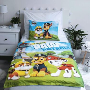 Бетліст для малюків JFabrics Paw Patrol, двосторонній, 100 x 135 см + 40 x 60 см, Маркус, Чейз, Рубен