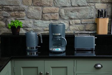 Набір Russell Hobbs Inspire Grey: тостер, чайник та кавоварка сірого кольору