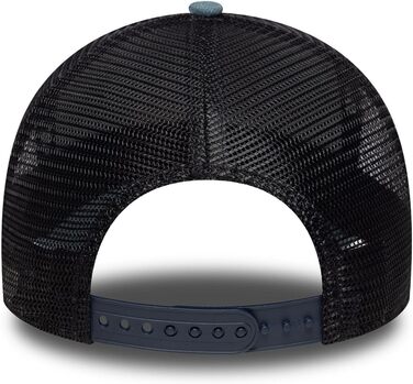Кепка бейсболка New Era A-Frame Trucker Olive/White - регульована, з нашивкою, преміум-якість