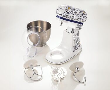 Ariete Stand Mixer 1588, Capri blue and white