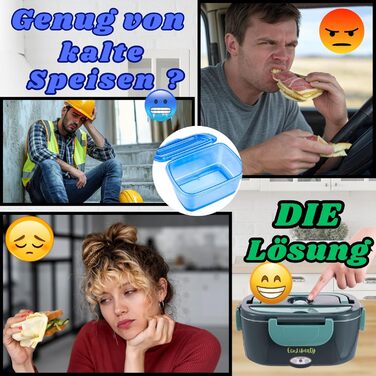 Електрична ланчбокс EcoLiberty 80W з підігрівом, 12/24/220V - для офісу, авто, вантажівки