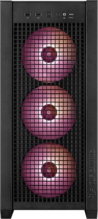 Корпус ПК ASUS TUF Gaming GT302 ARGB Black - Mid-Tower ATX з 4 вентиляторами ARGB, чорний