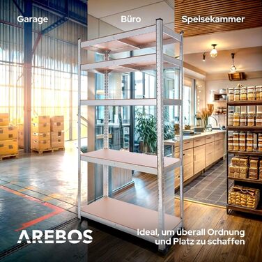 Arebos Heavy-Duty 2-Tier Shelf Set