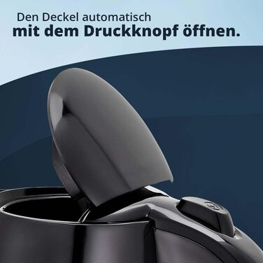 Електричний чайник KHG WK-1708 WE2 з нержавіючої сталі, 1.7 л, фільтр від накипу, індикатор рівня води, захист від сухого кип'яття, автоматичне відключення, прихований нагрівальний елемент, BPA Free, 2200 Вт (Чорний)