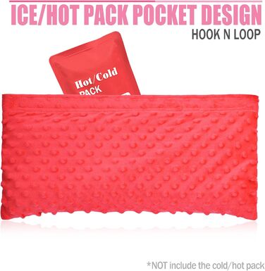 Hysterectomy Lap Belt Pillow, Hysterectomy Recovery, a Must-Have After Surgery, Ice/Heat Pack Abdominal Pillow for Tummy Tuck, C-Section Recovery, Gifts, Minky Dot Red