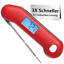 ThermoMaven F1 Turbo Digital Meat Thermometer – 0.5s Instant Display, Grilling Thermometer, ±0.3°C Accurate, Cooking Thermometer, IP67 Waterproof Magnetic, Bottle Opener, Roasting, BBQ, Grill