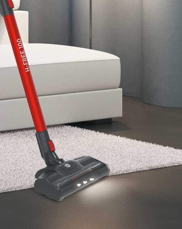 Hoover Cordless Vacuum Cleaner Pet Hair H-FREE 100 PETS Bagless + Pet Turbo Brush I Up to 40 Minutes Run Time I Cordless Vacuum with LED, XL Dust Container & Parking Function I Cordless Vacuum with Crevice Nozzle & Dust Brush