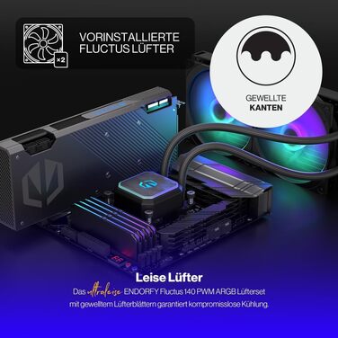 ENDORFY Navis F280 ARGB - Система водяного охолодження CPU, 280 мм, з RGB підсвічуванням