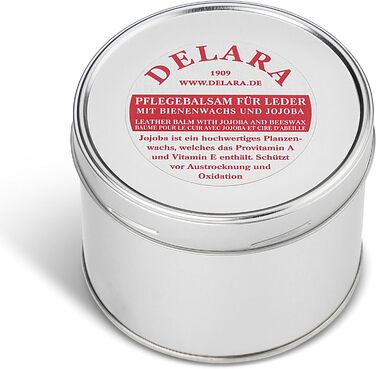 DELARA Leather Balsam with Jojoba and Beeswax, 500 ml - Made in Germany