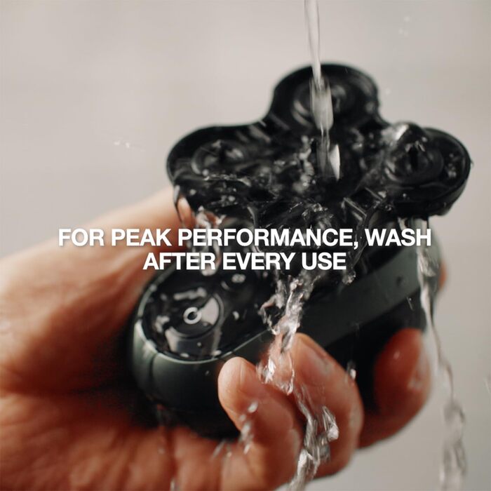 Remington RX7 Електрична бритва для гоління голови (волога/суха, USB, 5 насадок, 0.2 мм, Turbo, водонепроникна)