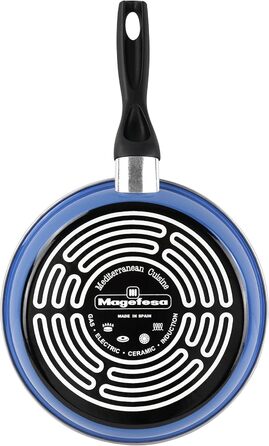 Набір сковорідок Magefesa K2 Blau (20/24/28 см), антипригарне покриття, для всіх плит (індукція), економія енергії 50%