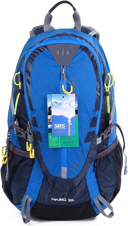 EGOGO 30L Waterproof Hiking Backpack, Camping Backpack with Rain Cover, Running, Cycling, Outdoor S2310 (Blue)