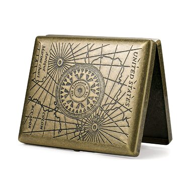 Металеве тютюноприладдя для 20 сигарет: стильний футляр для сигарет для чоловіків та жінок, подарунок