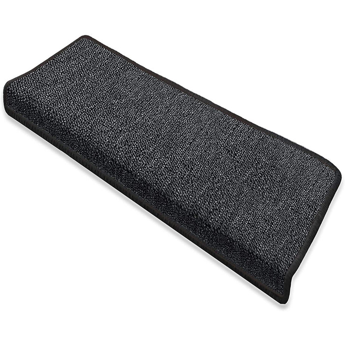 Floordirekt London Stair Treads, Rectangular, 15 Pieces, 65x23 cm, Black