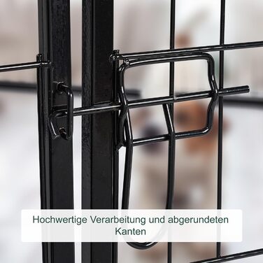 Вольєр для цуценят Relaxdays: чорний, XL, 100 x 76,5 x 235 см