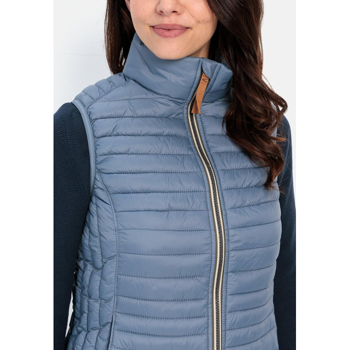 Жилет жіночий Camel Active зі стеганого переробленого поліаміду (50, Димчасто-блакитний)