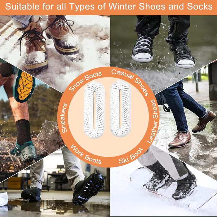 Scienbeauty Electric Shoe Dryer with Intelligent Timer, Shoe Warmer, Effectively Eliminates Odors and Antibacterial, Shoe Dryer for Shoes, Ski Boots, Gloves (EU Plug)